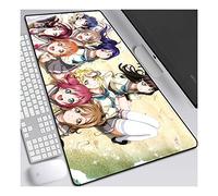 LoveLive XXL Anime Alfombrilla para ratón 900 x 400 mm - Speed Gaming Mousepad - Mouse Pad para Ordenador - 3mm Goma Antideslizante, para Gamers Ordenador, PC y Laptop, G