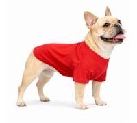 Lovelonglong Camiseta para perro, 100% algodón, camiseta para mascotas, camiseta interior para perro, camisetas para bulldogs franceses, bulldogs ingleses, pugs lobster rosa B-XL