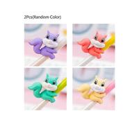 Lovely Animal Eraser Pencil Top Erasers School Supplies Student Prize Kids Gift for Office School Supplies 2 pcs