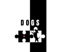 Lovely Black Dog Hardcover Diary Notebook: Nice Minimalist Black and White Lined Hardcover Notebook, Aesthetic 6 x 9' 108 Lined Pages Hardcover Notebook for Notes & Ideas with cute dog design inside