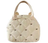 Lovely Bows - Bolsa de maquillaje de gran capacidad, bolsa de cosméticos de mano, artículos de tocador de viaje, almacenamiento de maquillaje, bonitos lazos de aseo de mano, cosméticos de viaje, b