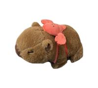Lovely Capybaras PP Cotton Toy Soft Stuffed Animal Pillow For Kids Boys and Girls Portable For Hugging and Napping Animal Hand Accessory