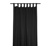 Lovely Casa - Cortina - Modelo Nelson - Negro - 135 x 260 cm - 100% poliéster