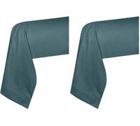 Lovely CASA - Funda de Almohada - Talla 45 x 185 cm - 100% algodón con certificación Oeko-Tex Color eucalipto - Modelo Eden - Ropa de Cama para casa, Suave y cómoda - Mixta (Paquete de 2)