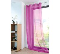 Lovely Casa Monna R61697001VL - Visillo de poliéster, 135 x 260 cm, 100% poliéster, fucsia, 135x260x cm
