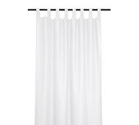 Lovely Casa Nelson - Cortina (135 x 260 cm, 100% poliéster), Color Blanco