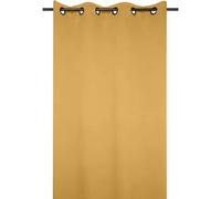 LOVELY CASA Notte Cortina Opaca, poliéster, Mostaza, 135 x 180 cm