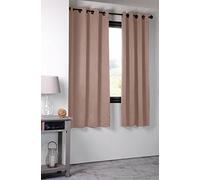 Lovely Casa Notte Cortina Opaca, poliéster, Polvo, 135 x 180 cm