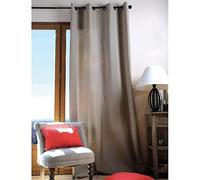 LOVELY CASA R61490001 Duo - Cortina Opaca (algodón, 240 x 135 cm), Color Beige