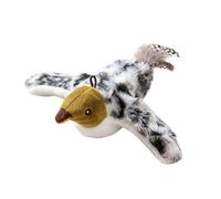 Lovely Cats Teaser Toy - Pájaro aleteo automático con sonido de chirping activado por tacto, comportamiento natural para perros pequeños, juguete de enriquecimiento mental con carga USB, cola de