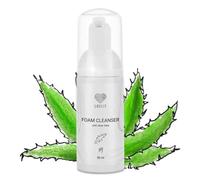 LOVELY champú para extensiones de pestañas - fragancia aloe vera - 50ml | espuma limpiadora sin aceite | limpiador suave para pestañas y rostro | champú desmaquillante para extensiones de pestañas