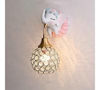 Lovely Cute Animal Wall Lamp for Bedroom Bedside Lighting Girl Boy Kids Children Wall Light LED (Color Temperature : White Light Lampshade Color : White) (White 3 Color Temperature)