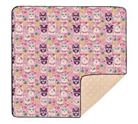 Lovely Cute Dogs - Alfombra de juego acolchada suave para interiores y exteriores, resistente al agua, para bebés, niños pequeños, 50 x 50 pulgadas