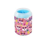 Lovely Cute Dogs - Lavadora portátil para pies de perro con cepillo de masaje suave, suministros de aseo para perros medianos a grandes