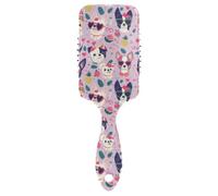 Lovely Cute Dogs Valentine - Cepillos antiestáticos para el pelo rizado con mango ergonómico para cabello