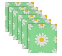 Lovely Daisy - Juego de 6 servilletas de tela a cuadros de Navidad de 20 x 20 pulgadas para mesa elegante