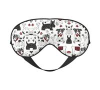 Lovely Dogs - Máscara de ojos para dormir con bloqueo de luz nocturna, sombra de ojos de seda para hombres y mujeres