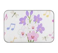 Lovely Flowers and Dragonfly Note Colorido Summer Outdoor Cooling Pad Self Cooling Pet Bed for Cats for Cat Outdoor Pet Outdoor Pet Wireless Mat Cooling for Dogs M