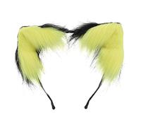 Lovely Foxes - Aro para el pelo con forma de oreja para cosplay de personajes de anime, diadema de transmisión en vivo, para adolescentes y mujeres, diadema de tamaño adulto, maquillaje para lavar la