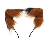 Lovely Foxes - Aro para el pelo con forma de oreja para cosplay de personajes de anime, diadema de transmisión en vivo, para adolescentes y mujeres, diadema de tamaño adulto, maquillaje para lavar la