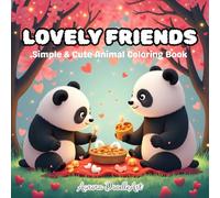 Lovely Friends: Simple & Cute Animal Coloring Book