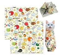 Lovely Furry Friends - Cat Wrap, Up to 40 LBS, Hassle-Free Nail Trimming, Prevents Scratches & Bites, Time & Money Saver, Stress-Relieving ComfortIt, As a Patch for Easy Storage When Traveling (2PCS)