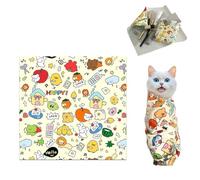 Lovely Furry Friends - Cat Wrap, Up to 40 LBS, Hassle-Free Nail Trimming, Prevents Scratches & Bites, Time & Money Saver, Stress-Relieving ComfortIt, As a Patch for Easy Storage When Traveling (1PCS)