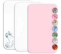 Lovely Hippo 2 Sábanas Bajeras 80x160 cm 100% Algodon + 1 Protector de Colchón Impermeable - Ropa de Cuna Lote de 3 - Sábana 80x160 Compatible Cama Montessori 80x160 (Blanco/Rosa, 80 x 160 cm)