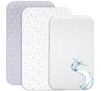 Lovely Hippo - Fundas de 80 x 160 cm + 1 Protector de colchón impermeable compatible con cama cabaña 80 x 160 cm (Constellation gris, 80 x 160 cm)