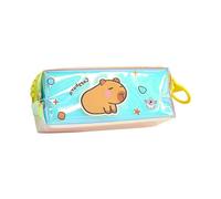 Lovely Hydrochoerus Light Scintillate - Estuche para lápices de gran capacidad, bolsa deslizante para múltiples usos, material de escritura, planificador de gran capacidad