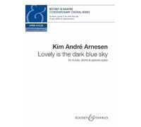 Lovely is the dark blue sky: SSAA version. Sopran Solo, Chor (SSAA) a cappella, Klavier ad libitum. Chorpartitur.