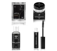 LOVELY Juego de henna para cejas - Color: Legendary Brown incluye revelador de color Mineral Solution, pasta de contorno y gel para cejas - para cejas definidas, completas y de larga duración