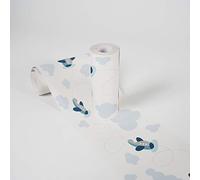 Lovely Kids Cenefas Adhesivas Para Los Niños Cute Planes 5.00 m x 0.155 m Azul Gris Blanco Fabricado en Alemania de A.S. Création 403752