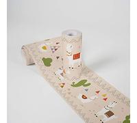 Lovely Kids Cenefas Adhesivas Para Los Niños Relaxed Lamas 5.00 m x 0.155 m Beige Verde Rojo Fabricado en Alemania de A.S. Création 403728