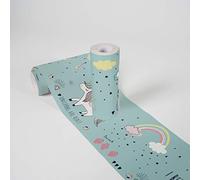 Lovely Kids Cenefas Adhesivas Para Los Niños Sweet Unicorn 5.00 m x 0.155 m Turquesa Rosa Amarillo Fabricado en Alemania de A.S. Création 403746