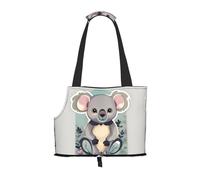 Lovely Koala Print - Transportador de viaje para gatos, perros, cachorros, cómodo, portátil, plegable, bolsa para mascotas