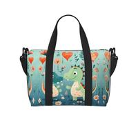 Lovely Little Dinosaur - Bolso cruzado para bebé, bolso casual de viaje, adecuado para el trabajo, viajes, fitness, turismo, bolsa de almacenamiento con cremallera para mujer