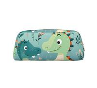 Lovely Little Dinosaur - Estuche para lápices con cremallera, organizador portátil de papelería, bolsa para lápices - Oficina y viajes