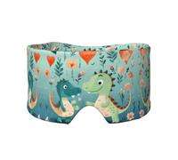 Lovely Little Dinosaur - Orejeras para dormir con estampado de dinosaurio, bloquea la luz, ajustable, ideal para viajes, meditación y yoga