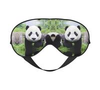 Lovely Panda Walking On The Grassland Sleep Eye Mas Updated Design Light Block Night Eye Blinder Hombres Mujeres Turnos Trabajo Viajes