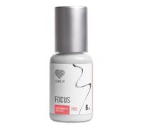 LOVELY Pegamento para pestañas - FOCUS 6 ml, color negro - pegamento rápido, tiempo de secado: 0,5 segundos, 8 semanas de fuerza de adhesión, resistente - Lash Extension Glue para extensiones de