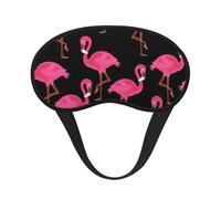 Lovely Pinks, máscara de dormir con diseño de flamencos para adultos, opaca, cómoda máscara de ojos con bloqueo de luz para viajes, yoga