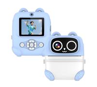 Lovely Puss - Cámara de impresión inmediata moldeada para niños para grabados rápidos, fácil acción, educativa, divertida, cámara de baja potencia