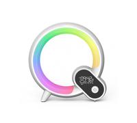 Lovely Q-shaped Speaker Ambient Light Alarm Clock Smart Durable Stereo Sound Box for Bedroom Living Room