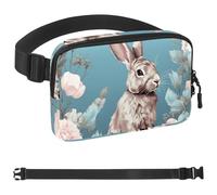 Lovely Rabbits-156 - Riñonera de estilo unisex: riñoneras de moda, bolsas cruzadas deportivas delgadas a la moda para correr, senderismo, senderismo, mujer, hombre, multicolor, 4 x 23 x 15 cm,