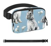 Lovely Rabbits-69 - Riñonera de estilo unisex: riñoneras de moda, bolsas cruzadas deportivas delgadas a la moda para correr, senderismo, senderismo, mujer, hombre, multicolor, 4 x 23 x 15 cm,