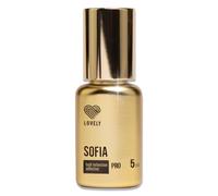 LOVELY Sofia - Pegamento para pestañas (0,5 segundos, duración de hasta 8 semanas, hipoalergénico, para extensiones de pestañas, adecuado para estudios y uso extranjero, 5 ml), color negro