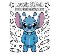 Lovely Stitch Bold & Easy Coloring Book