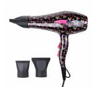 Lovely Style Secador Profesional 2200W con Tecnología Iónica - 30 Millones de Iones - 13.800 rpm - 3 Temperaturas y 2 Velocidades - Ligero 490 g - Incluye 2 Boquillas