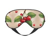 Lovely Sweet Red Cherry 1 - Antifaz para dormir con correa ajustable suave para viajes en avión, relajarse, yoga, siesta y meditación